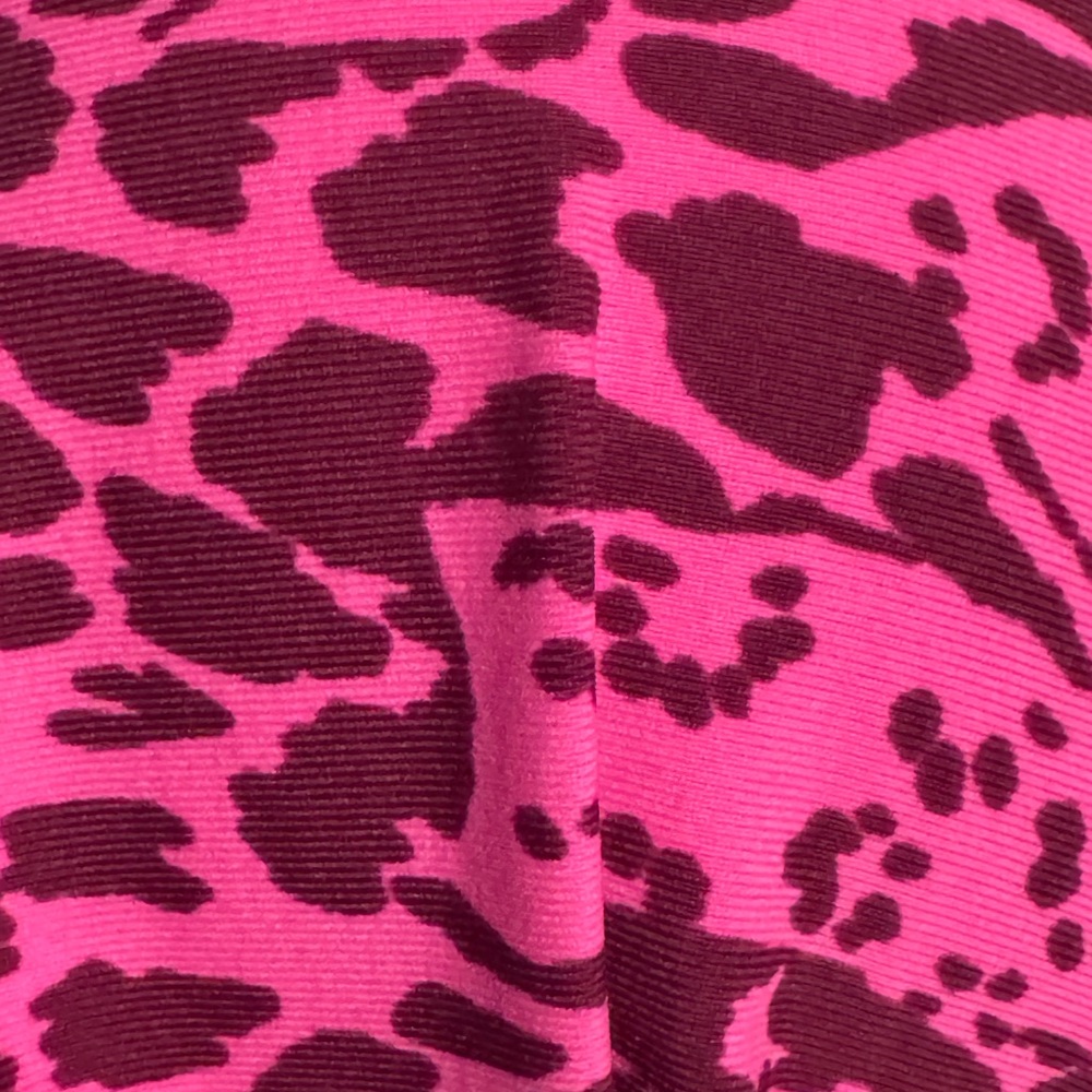 Pink Leopard Print Bikini Top